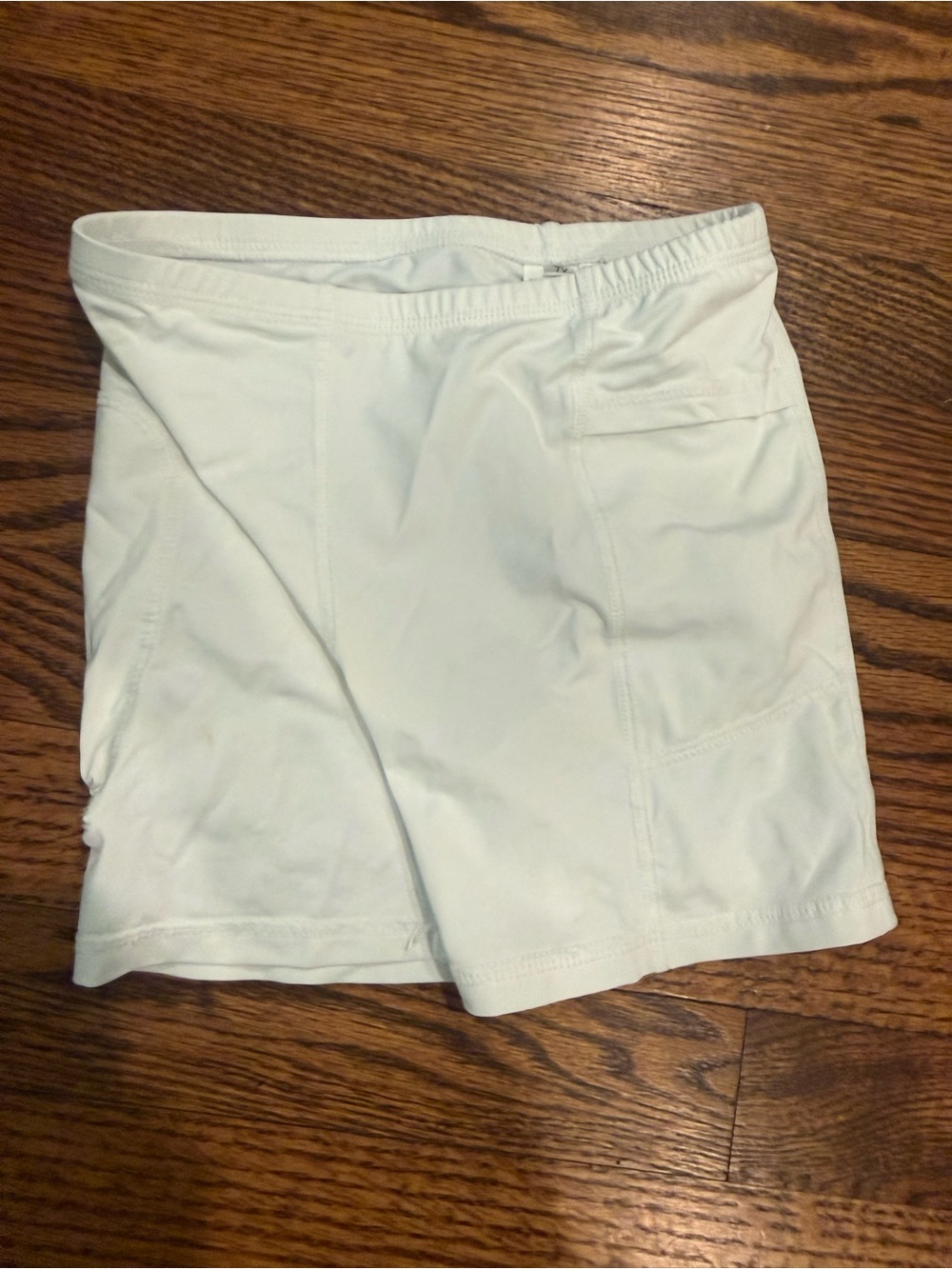 Kids White Athletic tennis Shorts with Elastic Waistband